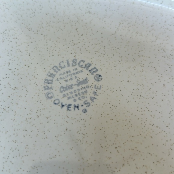 Vintage Franciscan Fern Dell Earthenware Stoneware Oval Platter - Picture 5 of 5